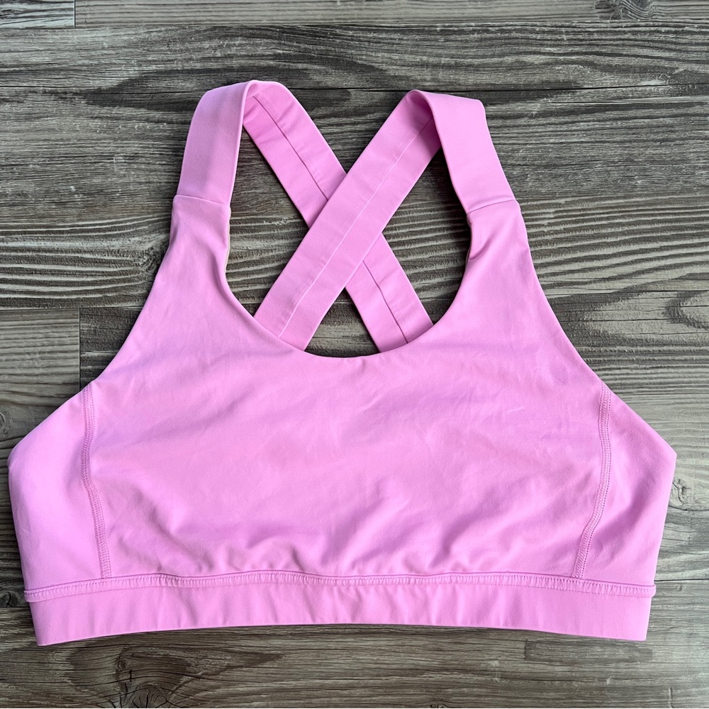 Lululemon All Sport Bra *Adjustable Back Vintage Pink Size 12